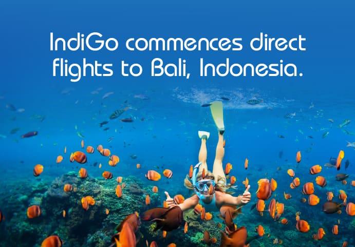 IndiGo to Paradise, with direct flight to Bali!